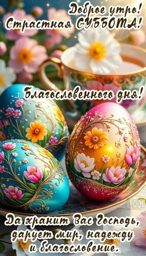 Открытка Страстная неделя. Велика суббота.