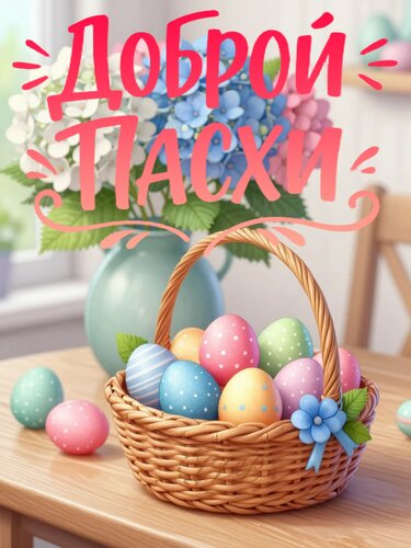 Открытка доброй пасхи