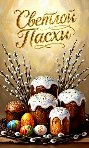 Открытка С ПАСХОЙ!