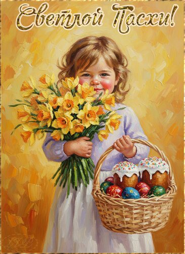 Открытка Светлой Пасхи