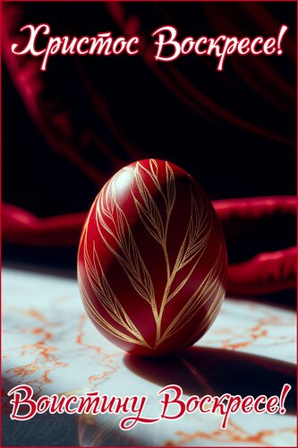 Открытка Христос Воскресе! Воистину Воскресе!