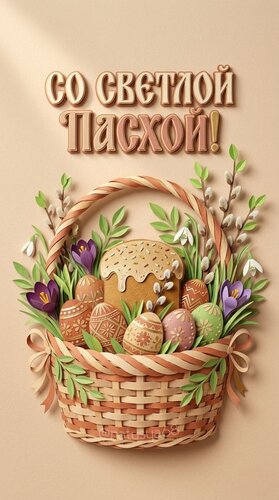 Открытка Христос воскресе! Воистину воскресе! Со светлой Пасхой.