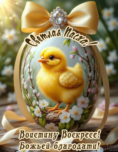 Открытка Пасха
