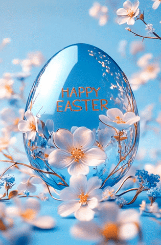Анимированная открытка Счастливой Пасхи!