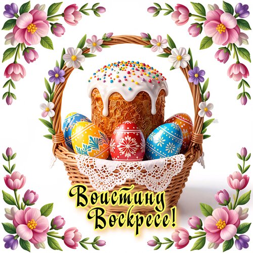 Открытка Воистину Воскресе!