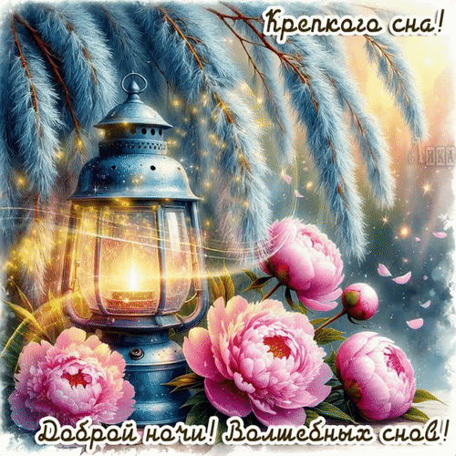 Анимированная открытка Спокойной ночи