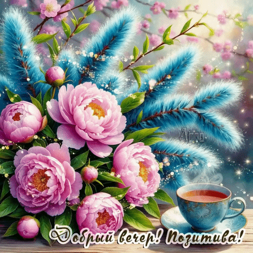 Анимированная открытка Добрый вечер!