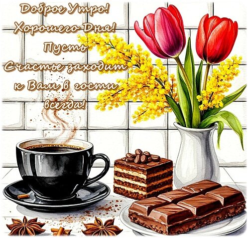 Открытка ДОБРОЕ УТРО!