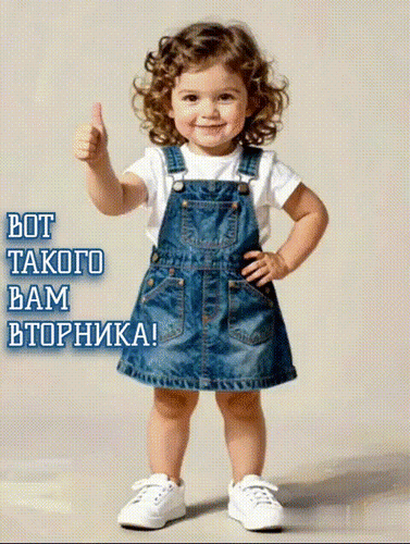 Анимированная открытка Вторник