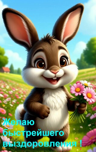 Открытка Желаю быстрейшего выздоровления !