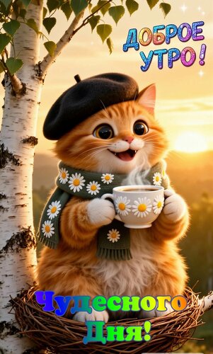 Открытка Доброе утро. Чудесного дня
