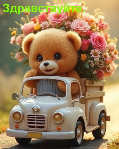 Открытка Здравствуйте.