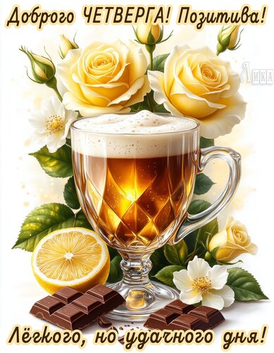 Открытка Четверг