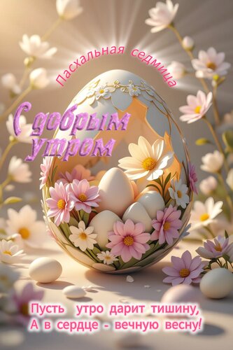 Открытка Доброе утро. Пусть утро дарит тишину, а в сердце - вечную весну