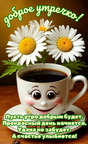 Открытка Доброе утречко