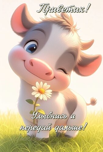 Открытка приветик