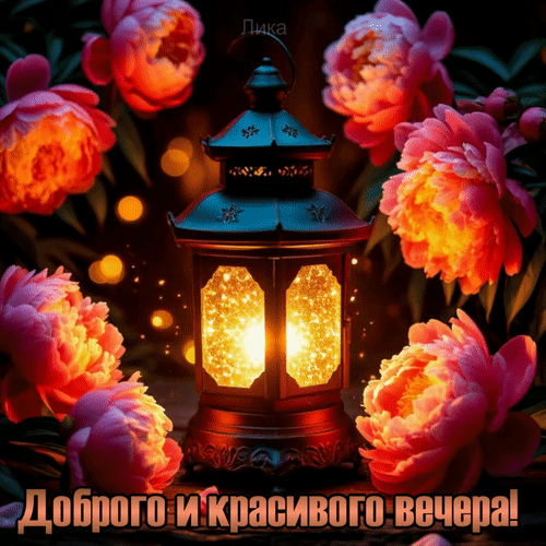 Анимированная открытка Добрый вечер!