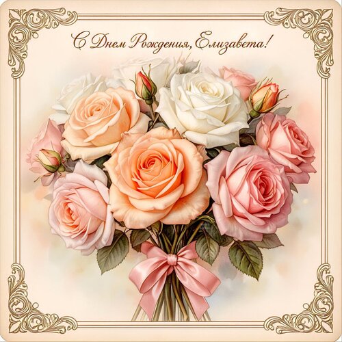 Открытка С днем рождения, Елизавета!