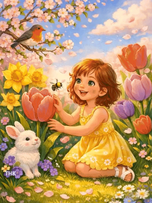 Анимированная открытка Весеннего настроения!