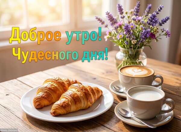 Открытка Доброе утро! Лёгкого и радостного дня