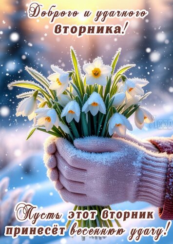 Открытка Вторник