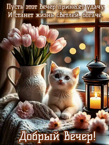 Анимированная открытка ДОБРЫЙ ВЕЧЕР!
