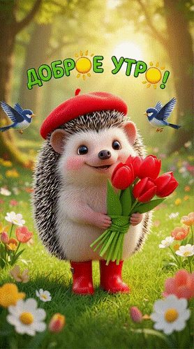 Анимированная открытка Доброе утро!