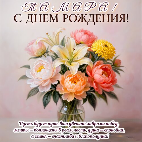 Открытка Тамара! С днем рождения!