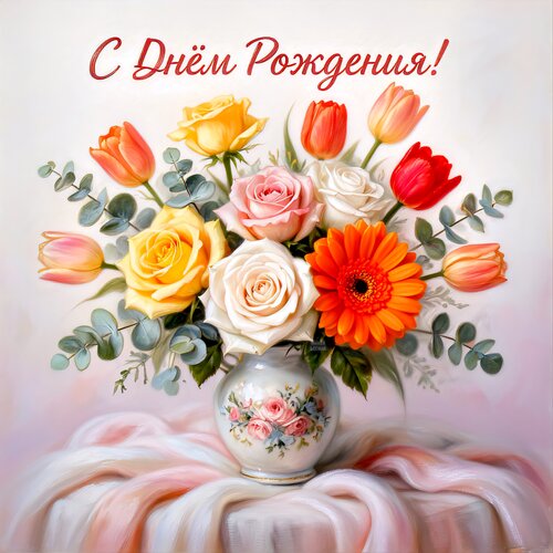 Открытка С днём рождения!
