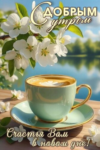 Открытка С добрым утром! Счастья вам в новом дне!