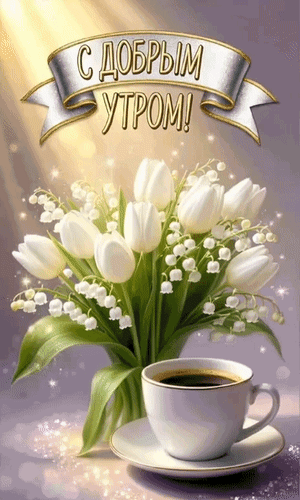 Анимированная открытка С Добрым утром!