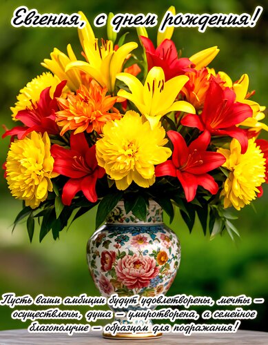 Открытка Евгения, с днем рождения!