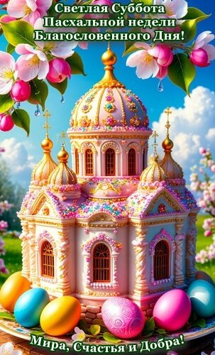 Открытка СВЕТЛАЯ СУББОТА