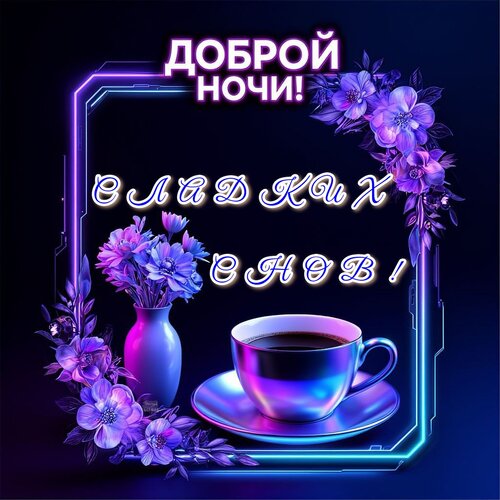 Открытка Доброй ночи! Сладких снов!