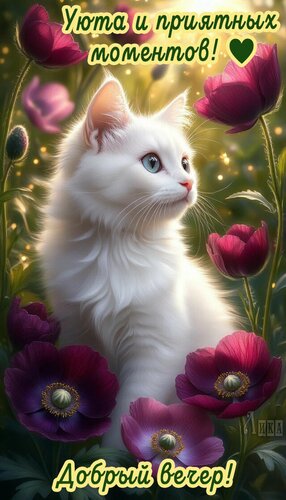 Открытка Добрый вечер