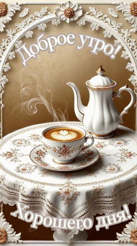 Анимированная открытка Доброе утро!