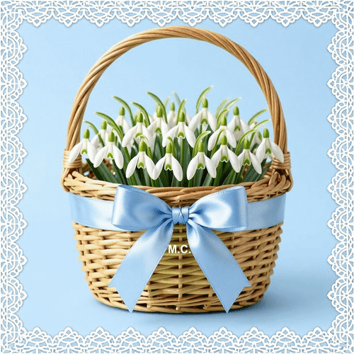 Анимированная открытка 19 апреля - С Днём подснежника!