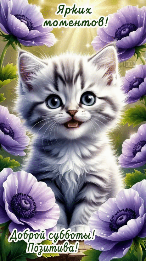 Анимированная открытка Суббота