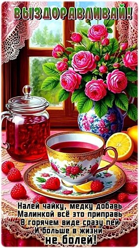 Открытка ВЫЗДОРАВЛИВАЙ!