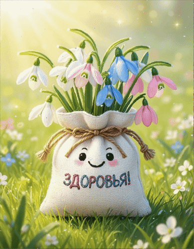 Анимированная открытка Здоровья!