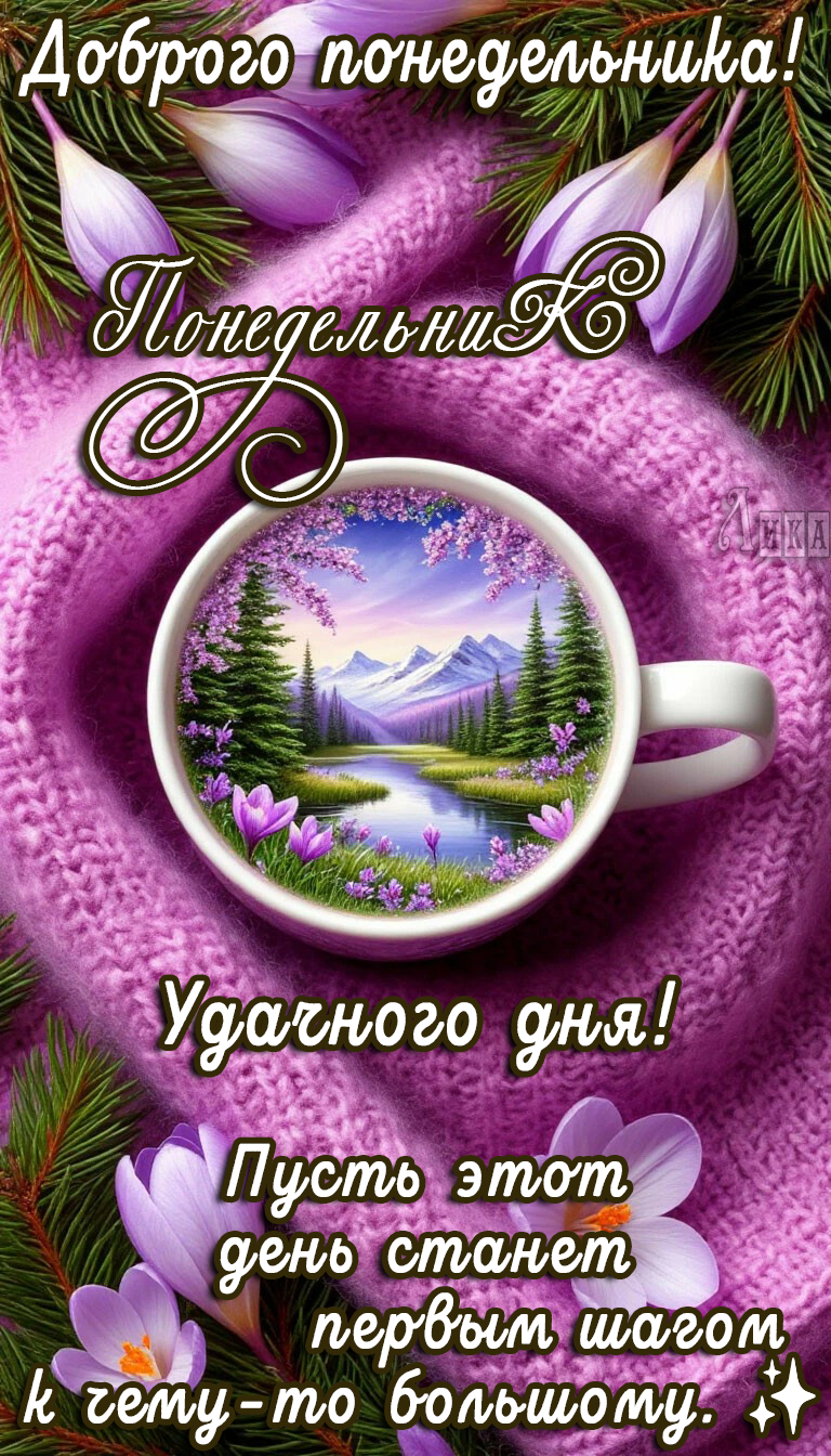 Открытка Понедельник