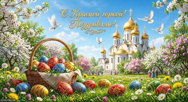 Открытка С «Красной горкой!»