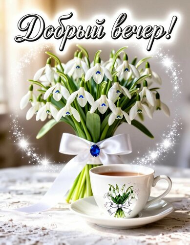 Открытка Добрый вечер