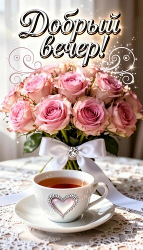 Открытка Добрый вечер