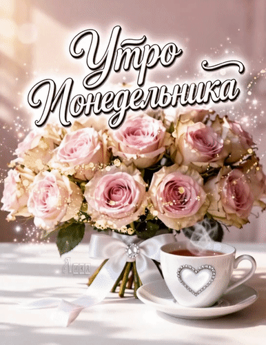 Анимированная открытка Понедельник