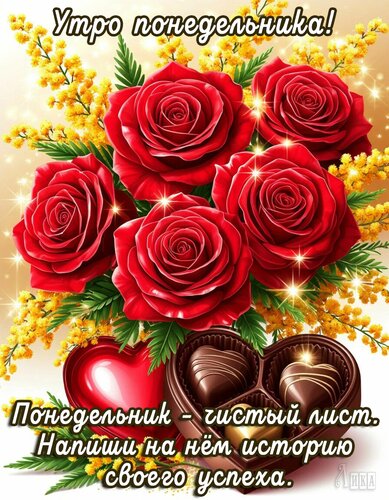 Открытка Утро понедельника