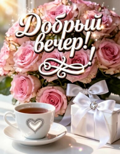 Открытка Добрый вечер