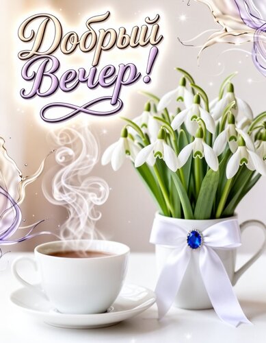 Открытка Добрый вечер