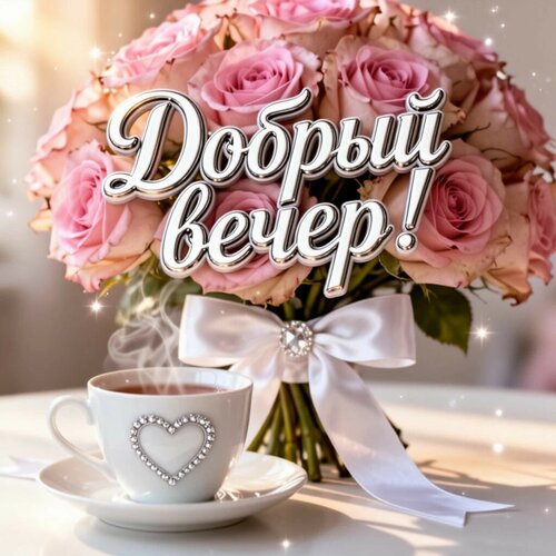 Открытка Добрый вечер