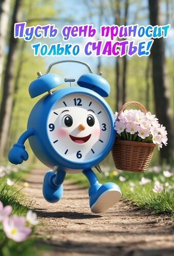 Открытка пусть день приносит счастье
